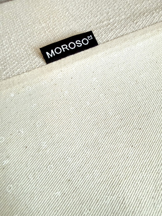 Image 1 of Canapé d'angle Moroso Belt par Patricia Urquiola – Tissu crème et cuir – 2022