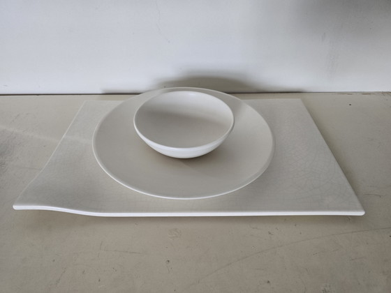 Image 1 of Bandeja, plato y cuenco para servir Gien Wave 2000
