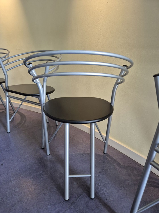 5x Tia 1985 chairs by Gianni Pareschi – Ciatti, Dining chairs, Metal, Wood (photo 2 of 5)