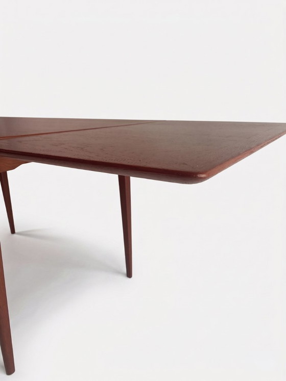 Image 1 of Vintage Scandinavian Mid-Century Modern Extendable Dining Table