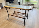 Vintage rotan tafeltje 