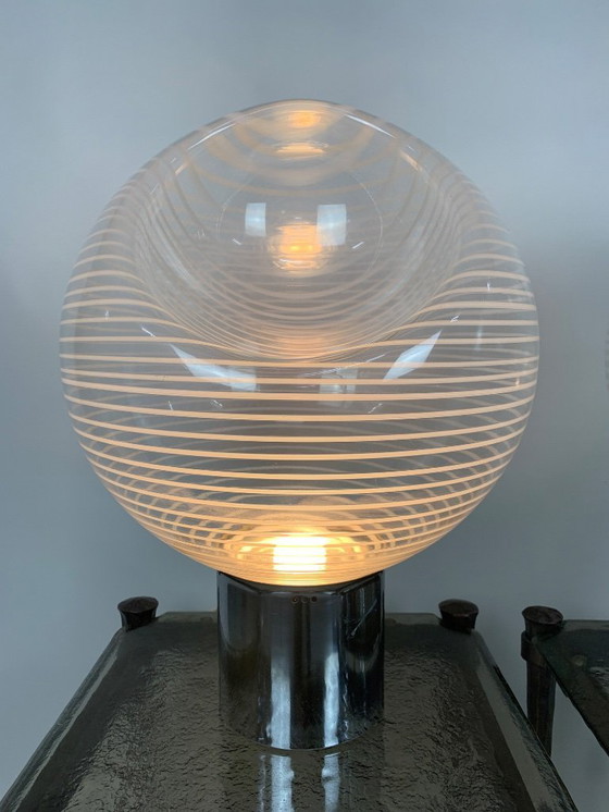 Image 1 of Pair of Glass Table Lamp by Gino Vistosi for Vistosi, 1960s