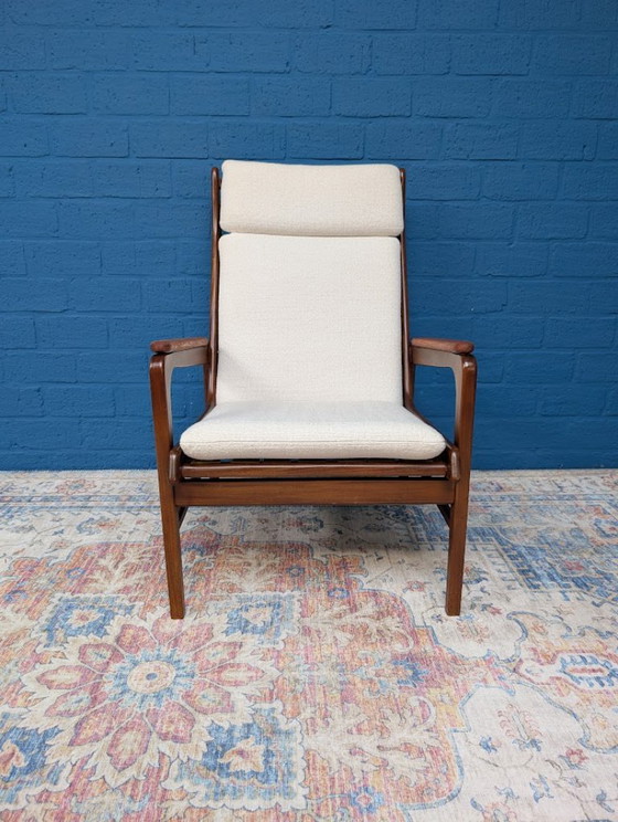 2x Poltrona Vintage, Gelderland, anni '60 – Poltrone, Cotone, Legno (photo 9 of 23)