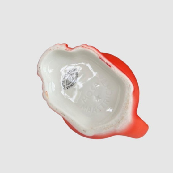 Image 1 of Jarra Perro Art Decó Naranja-Rojo - Jarra Mosa Maastricht - Jarrón-Jarra de cerámica holandesa de los años 20