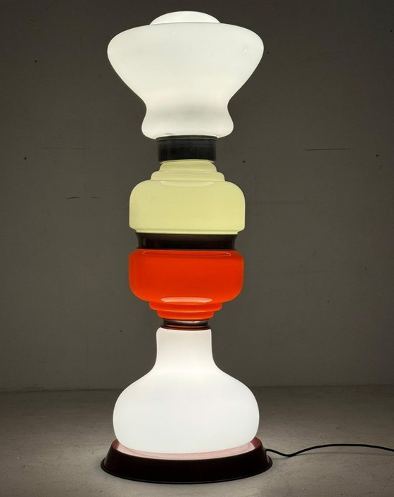 Image 1 of Lampada da terra Space Age di Carlo Nason per Mazzega, Italia, anni '70.