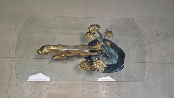 Image 1 of Brass jaguar coffee table, 1970s