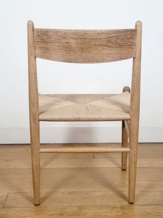 Image 1 of Lot de 2 chaises de salle à manger Hans J. Wegner CH36 pour Carl Hansen & Søn en chêne massif