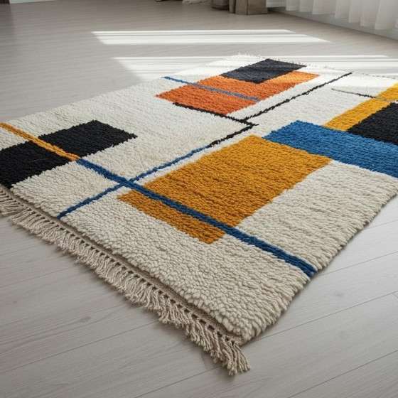 Image 1 of Tapis marocain en laine natural 250cmx150cm