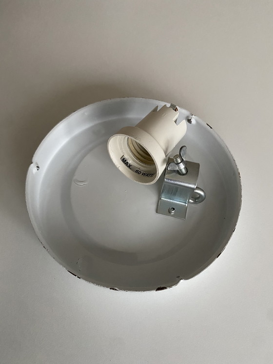 Image 1 of Minimalist Dutch mid-century glass recessed/ceiling lamp by Steinhauer Apeldoorn, 1980s.