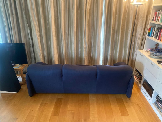 Image 1 of Canapé 3 places Cassina Maralunga bleu