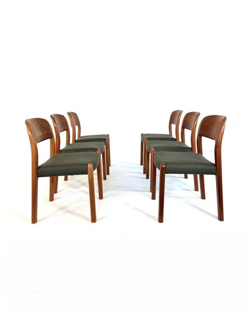 6x restored Danish dining chair, EMC Møbler '80