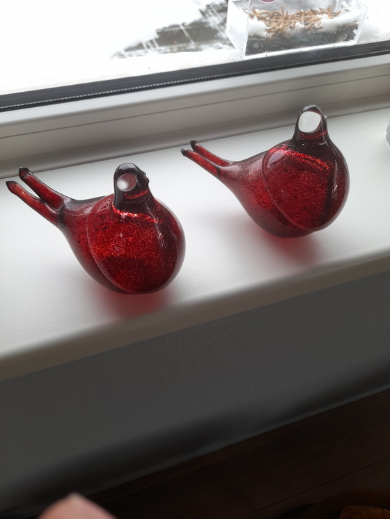 Image 1 of Set rode duiven van ArtGlass Team