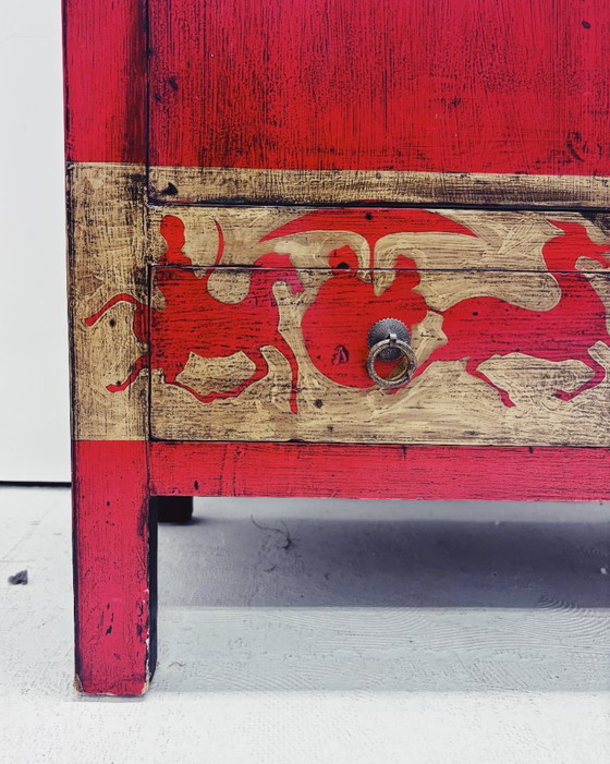 Rode Chinese Kabinet – Opbergkast, Wood (photo 3 of 11)