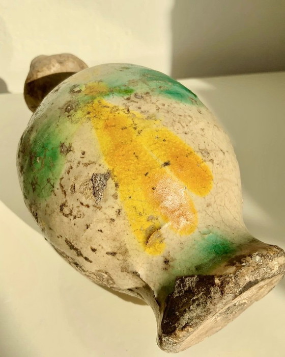 Image 1 of Small Quartara in polychrome majolica from Caltagirone