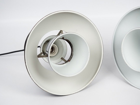 Image 1 of Paire de 2 lampes vintage danoises Doo Wop par Henning Klok, Louis Poulsen, années 1950