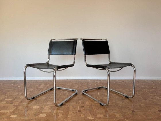 Image 1 of S33 Stoelen van Mart Stam voor Thonet, jaren 80, set van 2