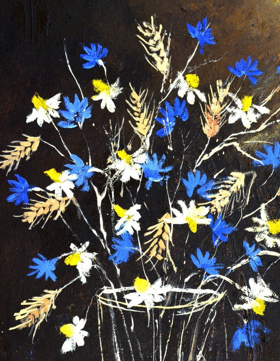 Wild Summer, Flowers – Paintings & Drawings, Canvas (photo 2 of 5)