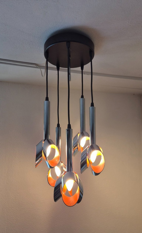 Image 1 of Vintage pendant lamp - Cascade by Massive - 1970s