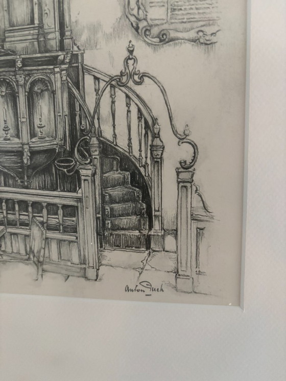 Image 1 of 1 x Zeichnung von Anton Pieck