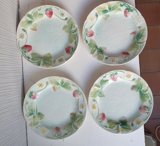 Image 1 of Antieke Keller & Guérin St Clément aardbeienset ca 1900