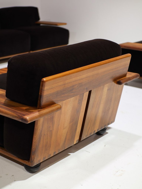 Image 1 of Conjunto de sofás modulares Pianura Mario Bellini Cassina marrón Italia años 70