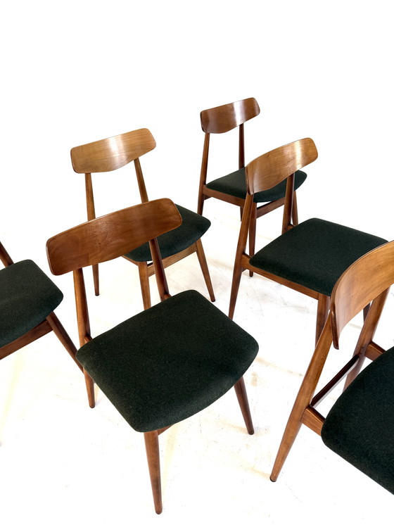 Image 1 of 6 sedie da pranzo restaurate, Habeo '60