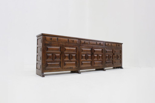 Vintage Brutalist sideboard from the 1970s