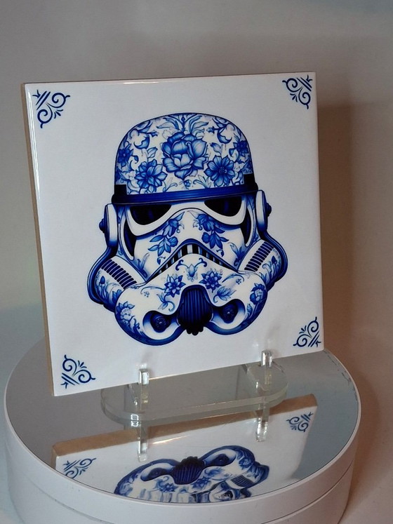 Image 1 of Decoratieve tegels 11x11 cm. 13 stuks. Star Wars.