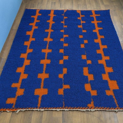 Marokkanischer Teppich aus Naturleinen, 200 x 200 cm