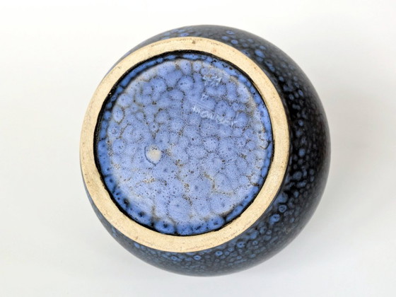 Image 1 of Vintage Thoms Keramik Vase | Midcentury West German Studio Pottery | Blue Glaze