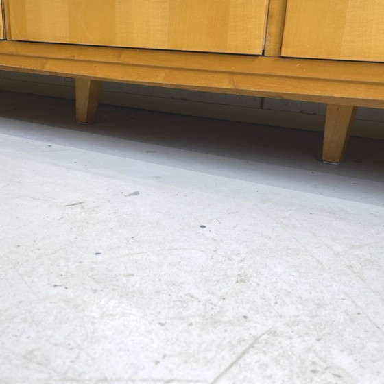 Image 1 of Large mid-century vintage 5-door wardrobe, sixties linen cupboard, demountable
