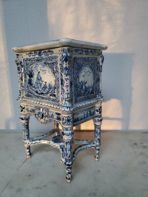 Covered pot - Delftware - Circa 1800 (ref 3871)