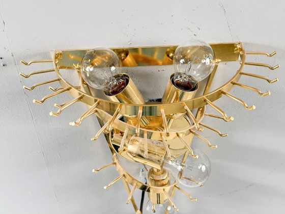 Image 1 of Lampada da parete/applique a cascata di metà secolo di Paulo Venini, vetro di Murano, Italia, anni '70