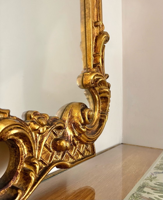 Image 1 of Vintage gold leaf mirror 101x62cm