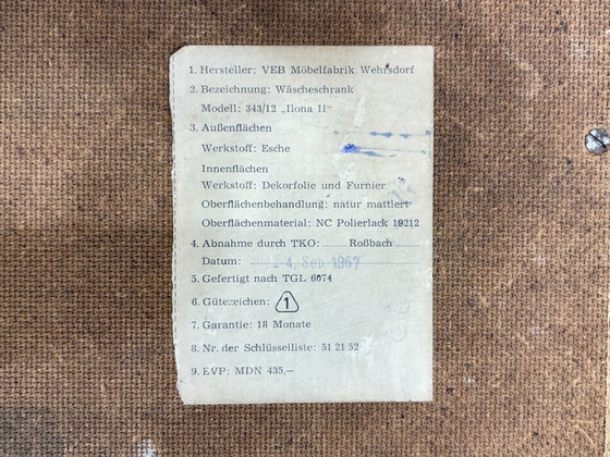 Image 1 of Armadio vintage in legno per biancheria, anni '60