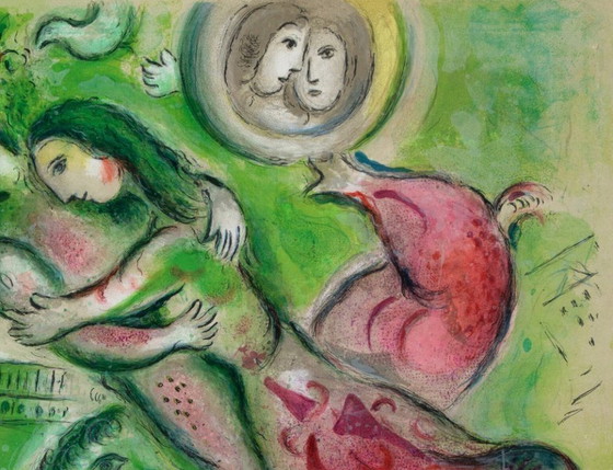 Marc Chagall - Roméo Et Juliette, Paris, L’Opéra, Le Plafond De Chagall 1965 Print Artwork – Art Prints, Paper (photo 4 of 6)