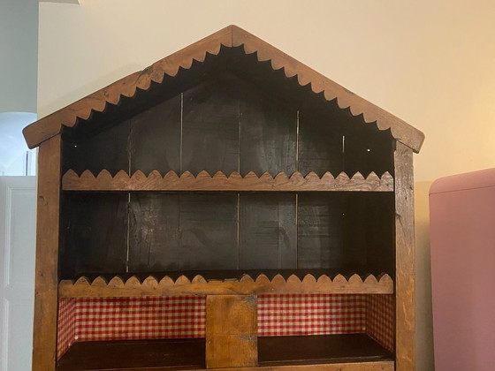 Image 1 of Très belle armoire rustique Wabi-Sabi en hêtre massif.