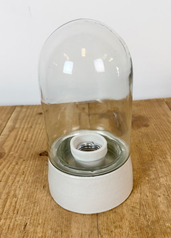 Plafonnier vintage en porcelaine blanche, années 1970 – Glass, Ceramic (photo 4 of 12)