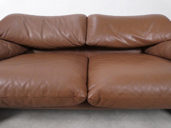 Image 1 of Conjunto Cassina Maralunga 2 plazas en piel mocca