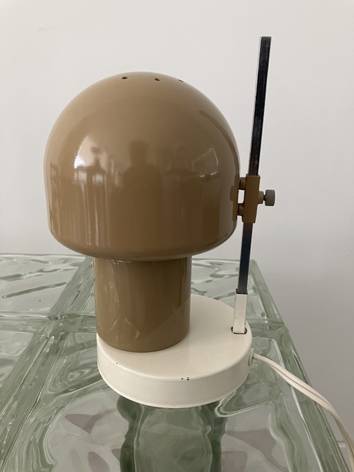 Very rare Italian 1960s lamp – tafellampen, Metal, Glass (photo 2 of 12)