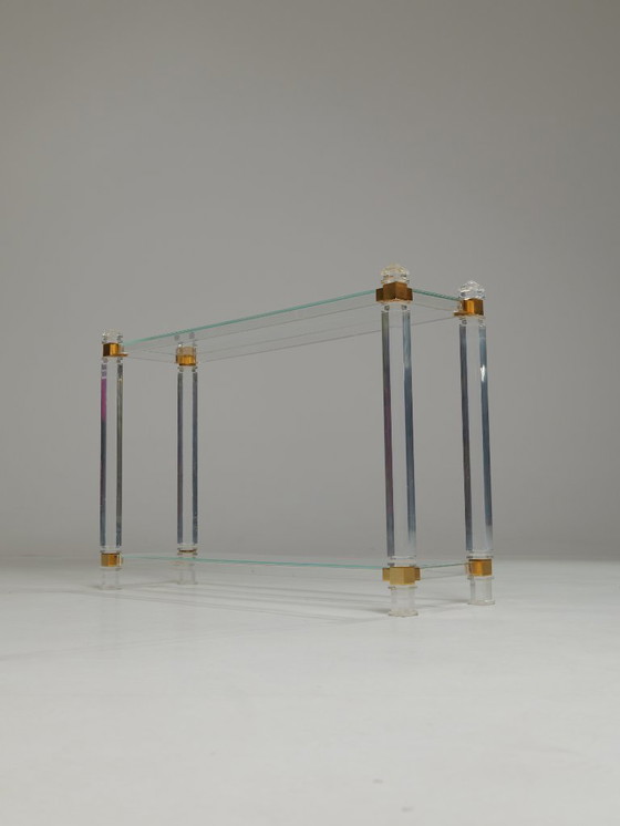 Image 1 of Console en acrylique conçue par Pierre Vandel pour Pierre Vandel, années 1970