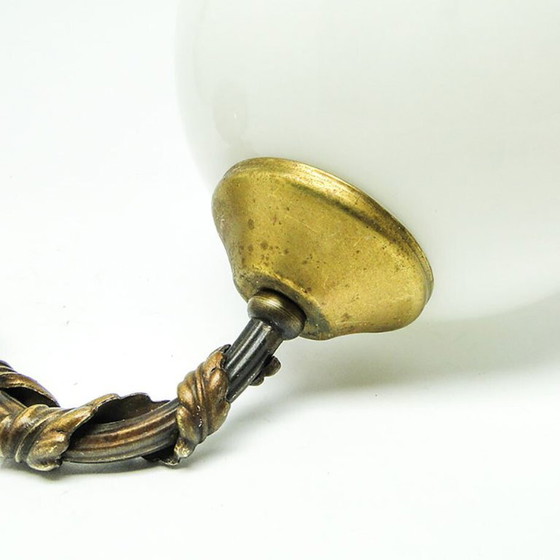 Wall Lamp, Poland, 1950s – Wall lights, Glass, Metal (photo 3 of 5)