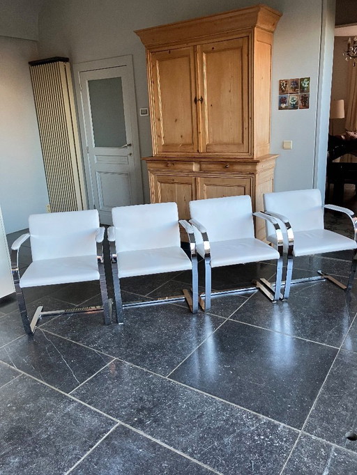 Set of 4 replica Brno chairs
