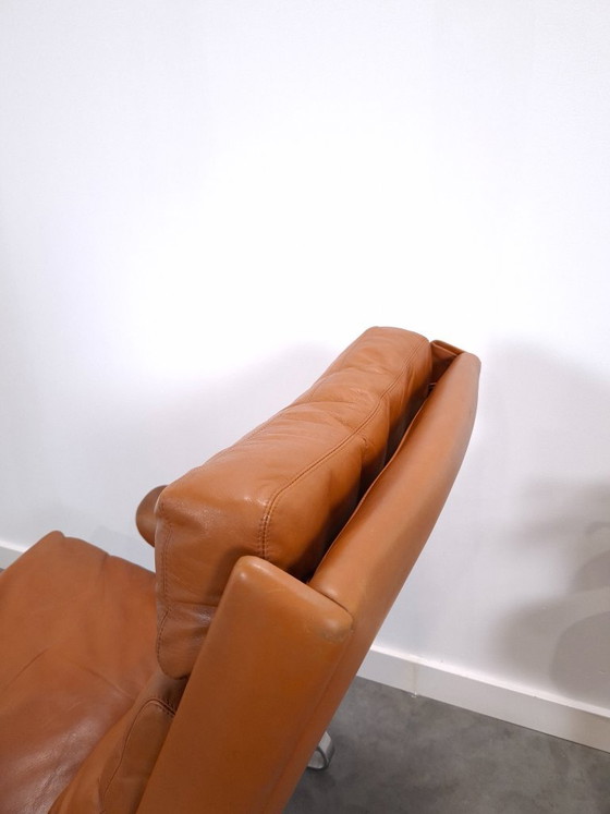 Poltrona Vintage COR Swing con pouf, Reinhold Adolf, Pelle Cognac – Poltrone (photo 17 of 22)