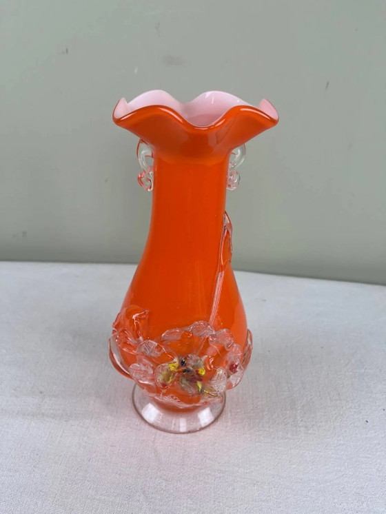 Geblazen glazen vaas uit Murano – Vazen, Crystal, Glass, Vintage (photo 4 of 10)