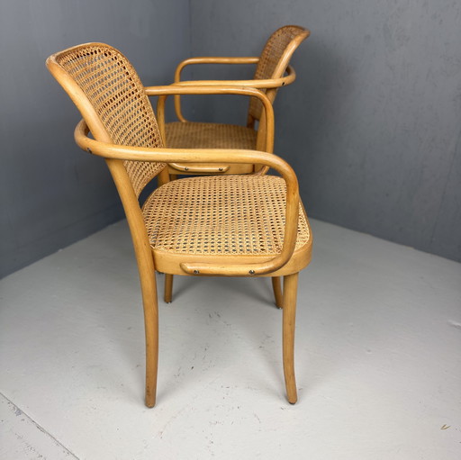 2 Prague or 811 chairs, FMG, Joseph Hoffmann for Thonet