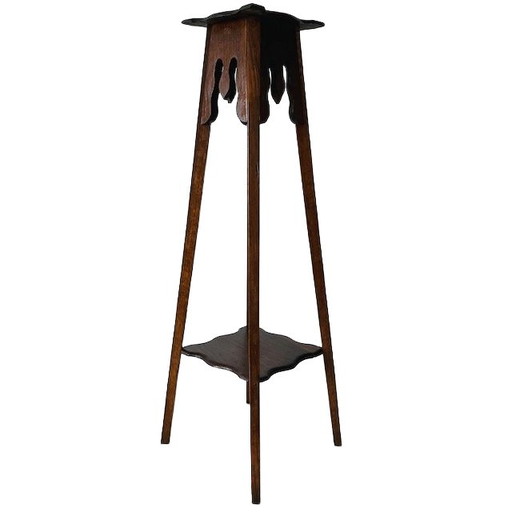 Grande table à plantes vintage en teck