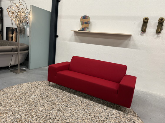 Image 1 of Gelderland 6511 2.5 Seater Sofa Vidar fabric Red 202