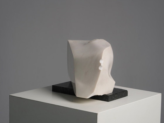 "Noise" Sculpture abstraite en marbre sculpté, Pays-Bas, années 1990 – Marble, Vintage (photo 5 of 10)