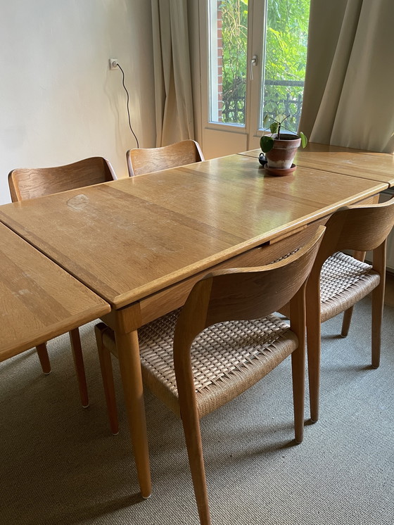 Image 1 of Tavolo da pranzo vintage + 4 sedie Niels Otto Møller Design danese